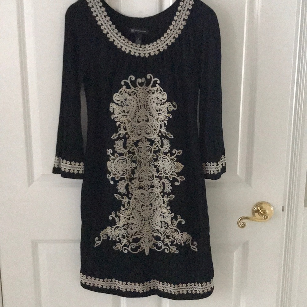 INC jersey Embroidered Dress,